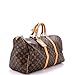 Louis Vuitton, Pre-Loved Keepall Bag Monogram Canvas 50, Brown
