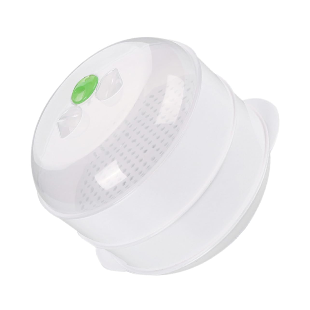 Alimento doble para microondas para cocinar verduras con ventilación para una fácil limpieza y circulación de vapor eficiente