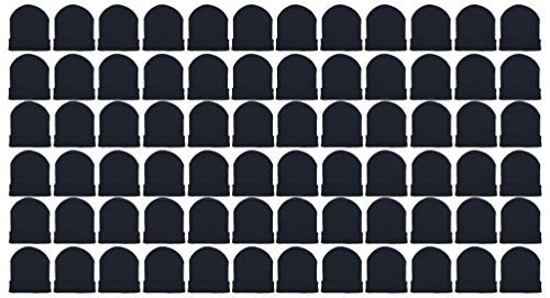Wholesale Winter Gloves Beanies Warm Thick Thermal Bulk Case Pack Unisex Men Women (24 Beanies - Black)