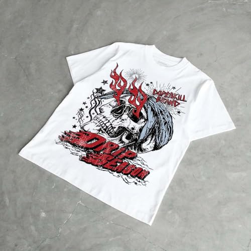 Image of DopeSkill Halloween Graphic Tee Streetwear Hip Hop Hypebeast Unisex T-Shirt Sneaker Colour Matching Shirts Spooky Graphic