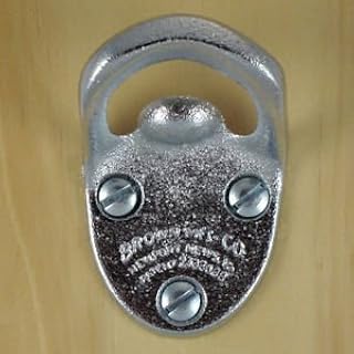 Cavalier Style Stationary Bottle Opener, Chrome Plated