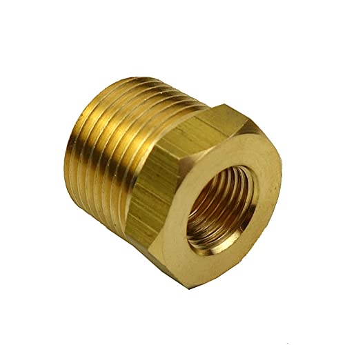 HongBoW Hardware 3 Pcs Brass Hex Bushing Reducer Adapter 3/8