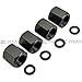 ZolkoCarbon VS07 Valve Stem Caps Keychain Black for Chevy Chevrolet