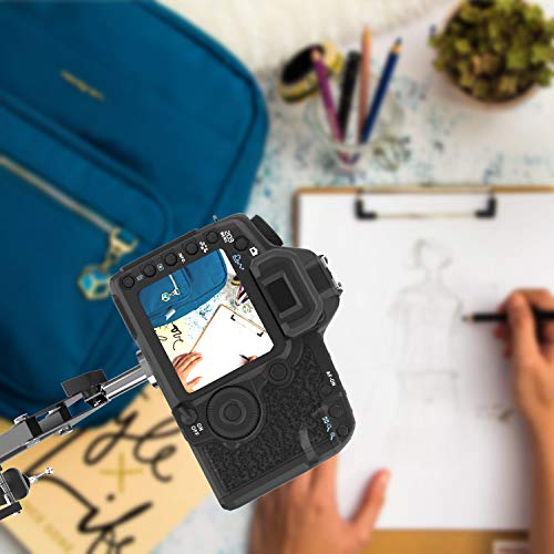 Overhead-Stativ für DSLR-Kameras, robuste Kamera-Schreibtischhalterung mit flexiblem Gelenkarm und Tischklemme für Canon… – Bild 6