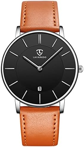 BEN NEVIS Mens Watches, Minimalist Fashion Simple Wrist Watch for Men Analog Date with Leather Strap