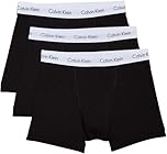 Calvin Klein Men’s 3 Pack Trunks, Black (Black), M