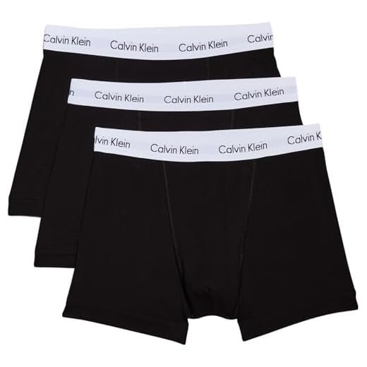 Calvin Klein Herren - 3er-Pack mittlere Taille Hüft-Shorts - Mehrfarbig (Schwarz 001), Gr. M
