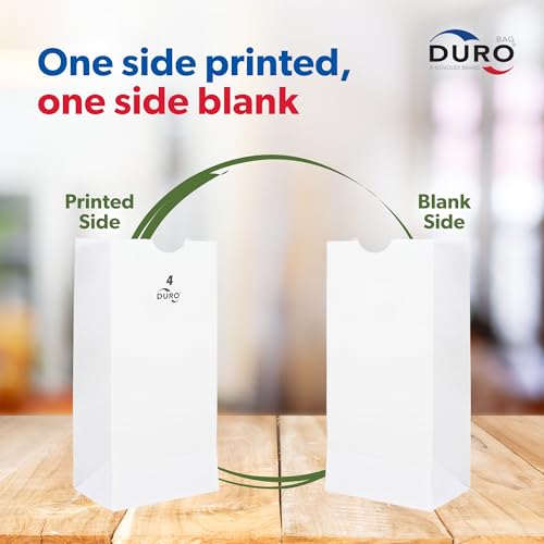 Duro 500-Count White Sandwich Paper Bags