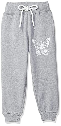 Image of T2F Girls Regular Fit Printed Cotton Joggers Track Pants