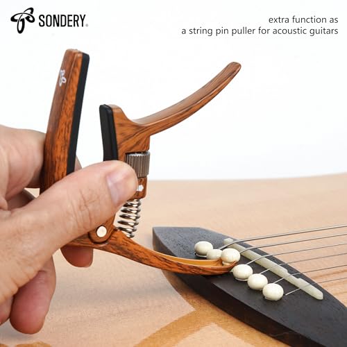 Kapodaster für Gitarre Western Akustik 6-Saitige Capodaster, Folkgitarre und E - Gitarren Capo