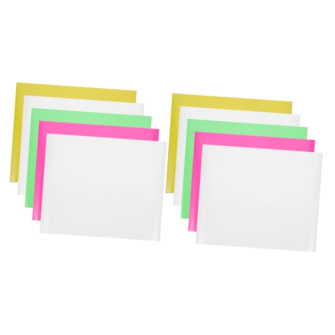 jojofuny 2 Sätze Beschriftungsfolie Vinyl Zum Aufbügeln Von Stoffen Wärmetransfer-vinyl, Leuchtendes Vinyl Wärmeübertragungsfolien Selber Machen Bastelfilme Pvc 5 Stücke * 2