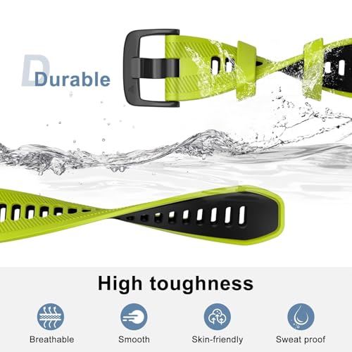 Bracelet silicone 22mm pour Garmin Forerunner 965 et Fenix 6