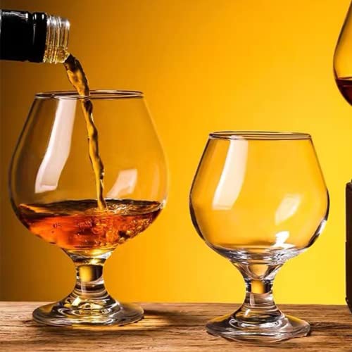 Ufrount Brandy Wine Glasses Set Of 12,Clear Glass Brandy Snifter 11 Oz,Short Stemmed Cognac Glasses Drinking And Tasting Glassware For Bourbon,Scotch,Spirit #TOP5