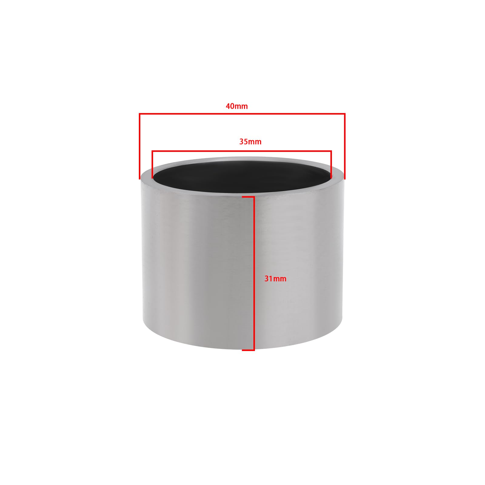 2 Pezzi Tenuta per Scarico Moto OD 40 Mm ID 35 Mm Guarnizione per Marmitta con Diametro Interno 35 Mm