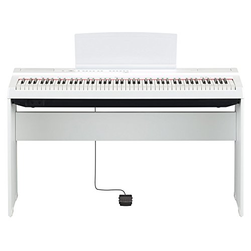 Yamaha P125wh 88-key lesté Action Digital Piano, Blanc with L125WH stand - Les Beatles, Paul McCartney, John Lennon, RIngo Starr, George Harrison Yamaha P125wh 88-key lesté Action Digital Piano, Blanc with L125WH stand – Image 3