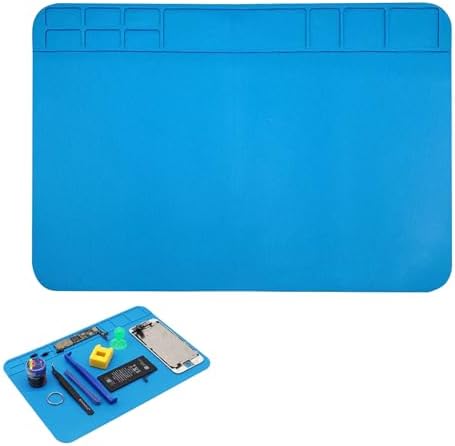 Soldering Mat, Silicone Work Mat 30x20cm 500℃ Heat Resistant Insulation ...