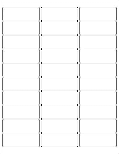 BESTEASY 30-up 100 Sheets 1" X 2-5/8" Address Shipping Labels for Laser and Inkjet Printers, FBA Product Labels (3000 Labels)