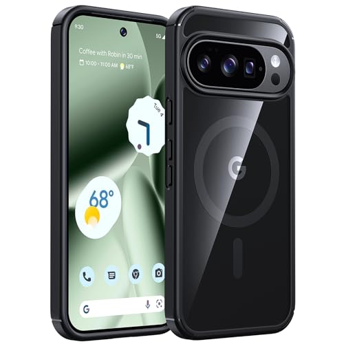 TAURI Capa para Google Pixel 10 Pro XL, compatível com Magsafe, proteção de nível militar, resistente a amarelamento, traseira resistente a arranhões, capa de telefone à prova de choque para Pixel 10