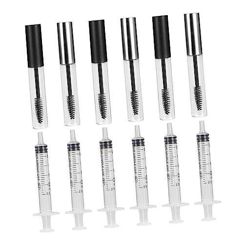 minkissy 12個空 マスカラチューブ 用 詰め替え容器 透明 まげクリーム アイライナー対応 密閉キャップ 持ち運び便利 旅行用