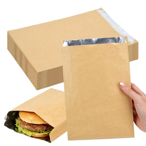 Foil Hamburger Wrappers 6.3x10.2"