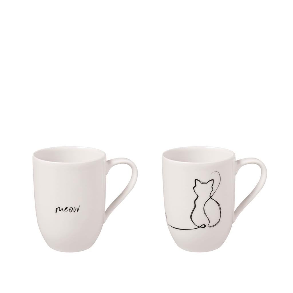 Villeroy & Boch – Statement zestaw kubków Cat 2-cz., 280 ml, porcelana Premium, kolor biały