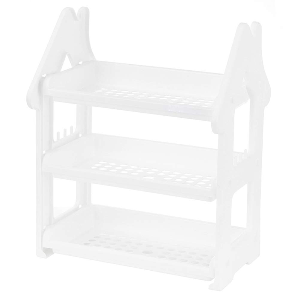 Vosarea 3-Shelf Shelving Unit Kitchen Bathroom Countertop Storage Organizer (White)