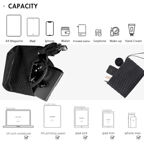 Image of JINMANXUE Fashion Woven Bag Shopper Bag Travel Handbags and Purses Women Tote Bag Large Capacity Shoulder Bags