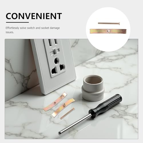 Kit de réparation pour boîtes électriques type 86 SHINEOFI avec 100 cosses en acier