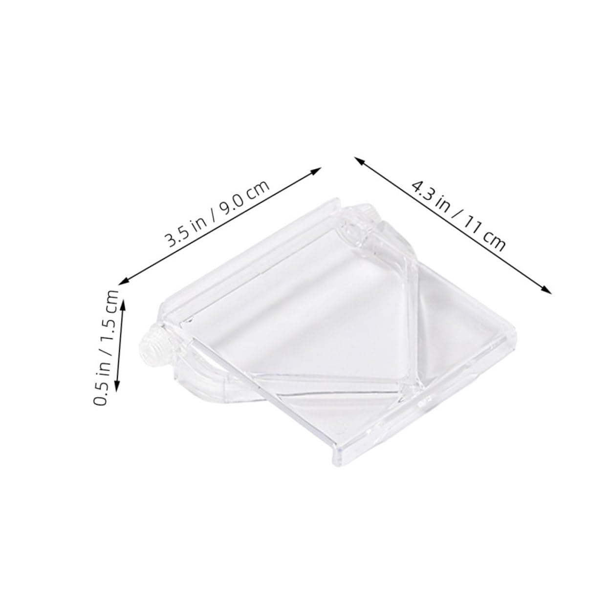 Cabilock 2Pcs Tv Top Storage Bracket Transparent Punch Computer Screen Shelf for Cable Boxes Routers Speakers and Home Organization Design Space Saving