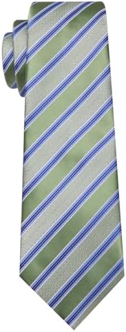 Barry.Wang Tie Sets for Men Silk Stripe Necktie Woven Checkered Handkerchief Cufflinks Formal Business Wedding