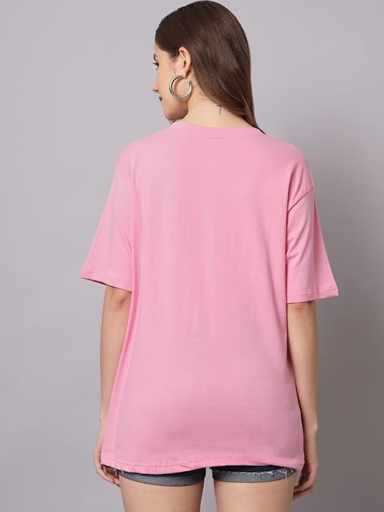 Image of FUNDAY FASHION Cotton Short Sleeve Oversized T-Shirt for Women (Pack of 2)