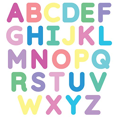 StikArt 3-inch Removable Peel & Stick Letter Wall Decals (Assorted Pastel Colors)