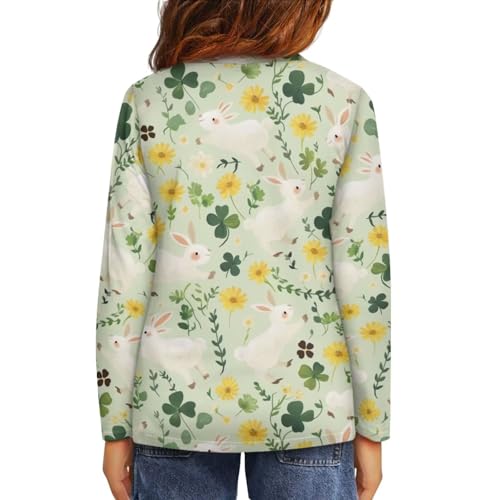 Girls T Shirts 3-4T 5-16Y Girls Athletic Shirts Crew Neck Tops Long Sleeve Clothes4