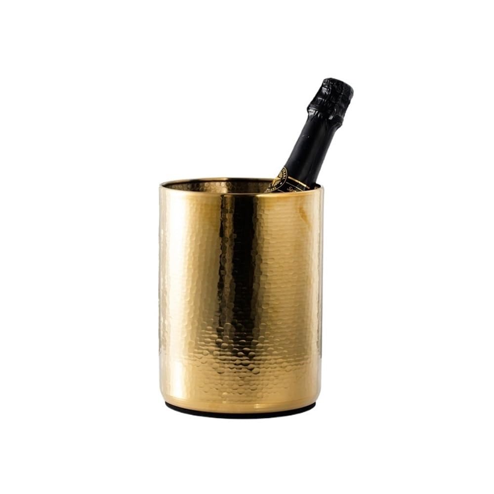 Seau à champagne acier inoxydable refroidisseur glace yeti bucket gold de salon