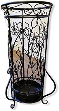 Amazon アンブレラスタンド 傘立て 丸型 ブラック 黒 アンティーク おしゃれ 傘立て 傘立て オンライン通販