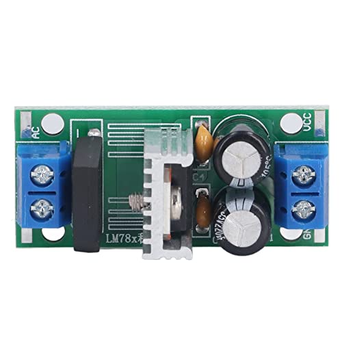 Módulo Regulador de Rectificación de Puente, LM7812 Módulo Regulador Tornillo CC 15~24V, CA 12~18V, 3A Rectificador Fuente de Alimentación