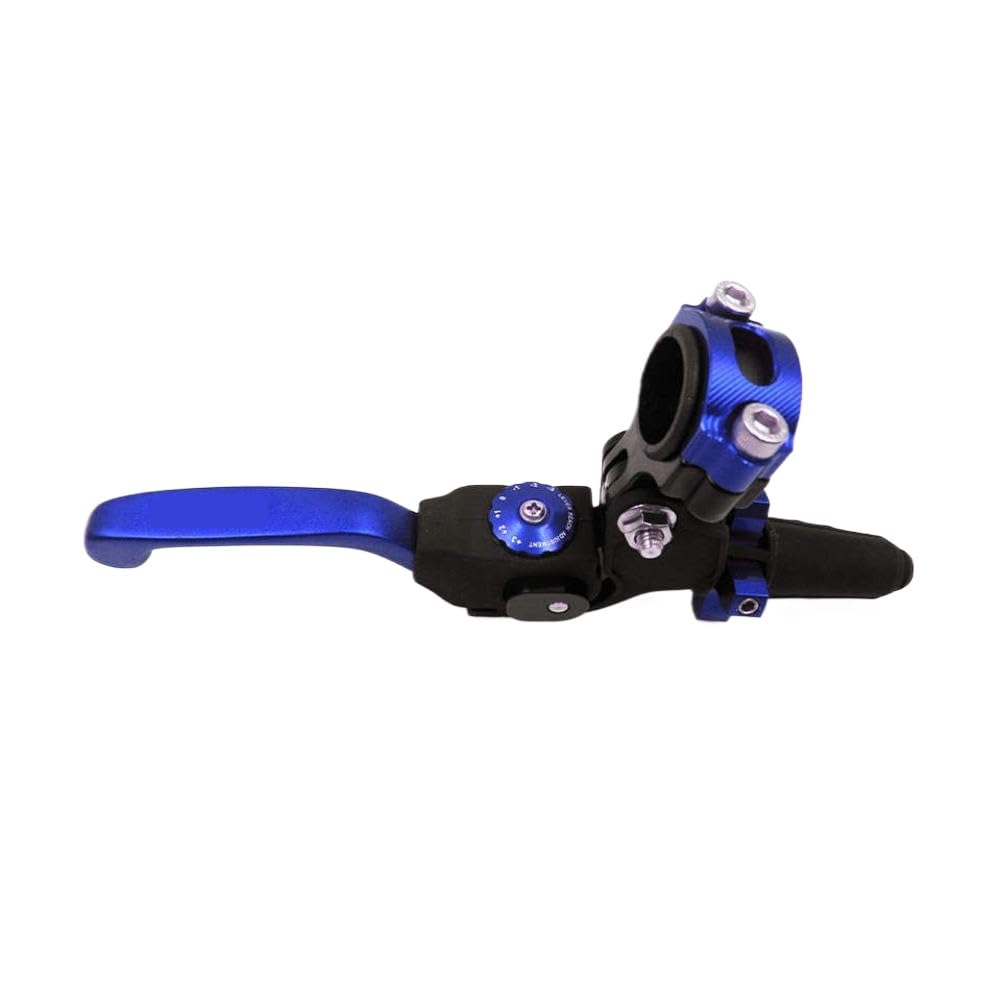 Boggoexag Blue Motorcycle Scooter Clutch Lever Cnc Aluminium Adjustable Handlebar Compatible With Rm Motocross Pit Bike(Blue)