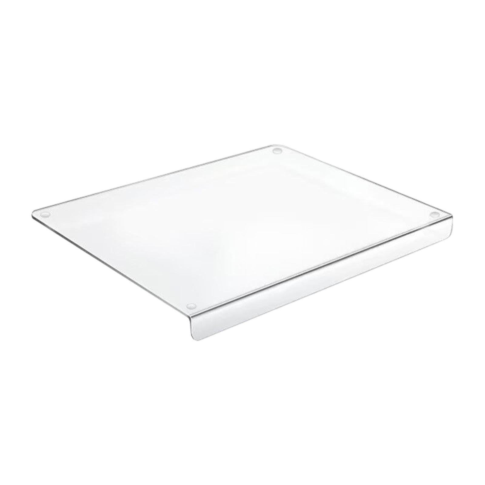 Table de découpe acrylique avec couvercle clair et planche pour restauration et buffet