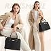 Imagen de RAINSMORE Bolsos de Mano Mujer Cuero PU Bolso Bandolera 3 Piezas Impermeable Bolsos Totes Shopper Mujer para Universidad Trabajo Viajes