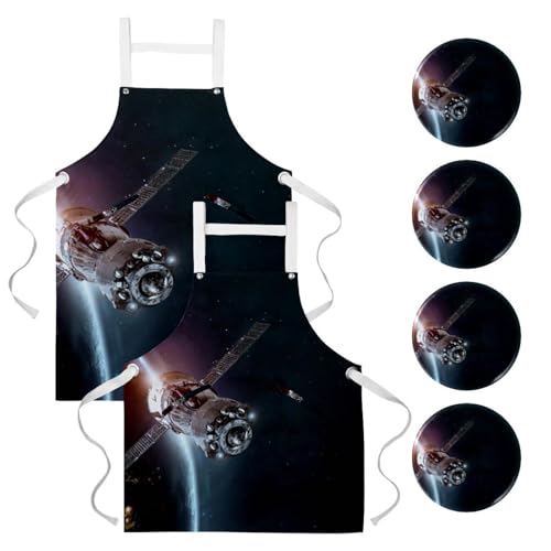 Tablier de serveuse multicolore pour le nettoyage de la maison