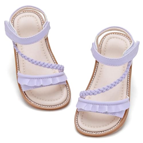 Image of GINFIVE Toddler Girls Sandals Little Girls Kids Summer Shoes Toddler Sandals