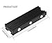 M.2 PS5 SSD NVMe Heatsink for Samsung 990 980 Pro 970 EVO Plus SN570 SN750 SN850 Firecuda 530 NVME or SATA m2 2280 SSD Cooling Heatsink, Black