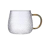 HUNM Bierkrug, Kaffeebecher mit Griffen für heiße oder kalte Getränke, Tee, Kakao, Latte, Cappuccino für Zuhause und Büro