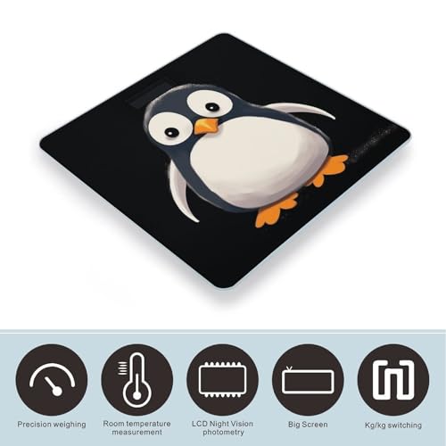 Báscula Digital Cute Penguinm2 para Baño con Pantalla LCD miniatura 3