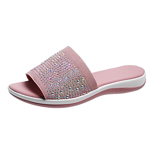 Sandales à strass respirantes pour femme de couleur rose en 37.5