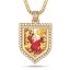 1927 Gold pendant with cuban chain