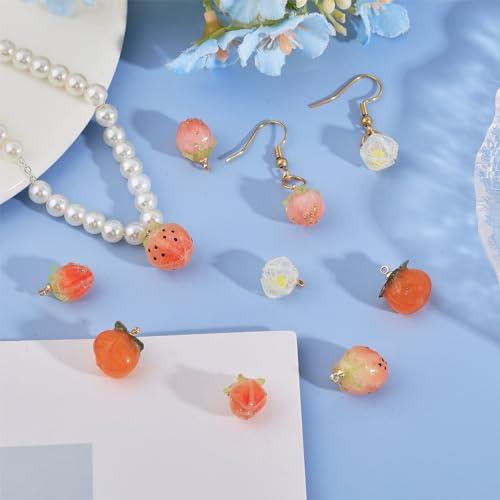 Pendientes de fresa acrílica listos para lucir en tus looks de verano y talleres de joyería 5