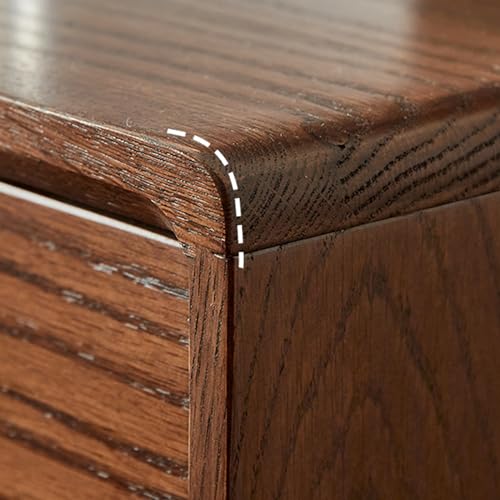 Table de chevet en bois massif haut de gamme meuble d'appoint élégant - 5