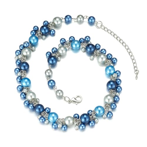 Beaded Pearl Necklace - Elegant Pearl Choker Necklaces for Women Fashion Jewelry Birthday Gift for Mom2