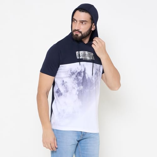 Image of Duke Letter Print Slim Fit Men Tshirt